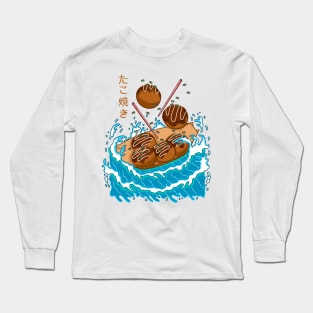 Takoyaki in the Wave Long Sleeve T-Shirt